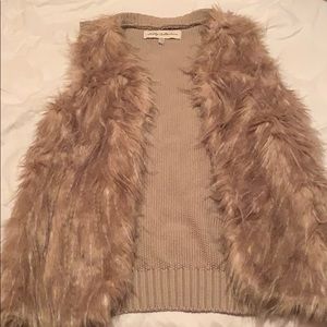 Womens fur vest